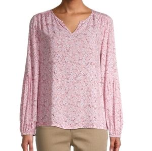 Time and Tru Split neck women's blouse